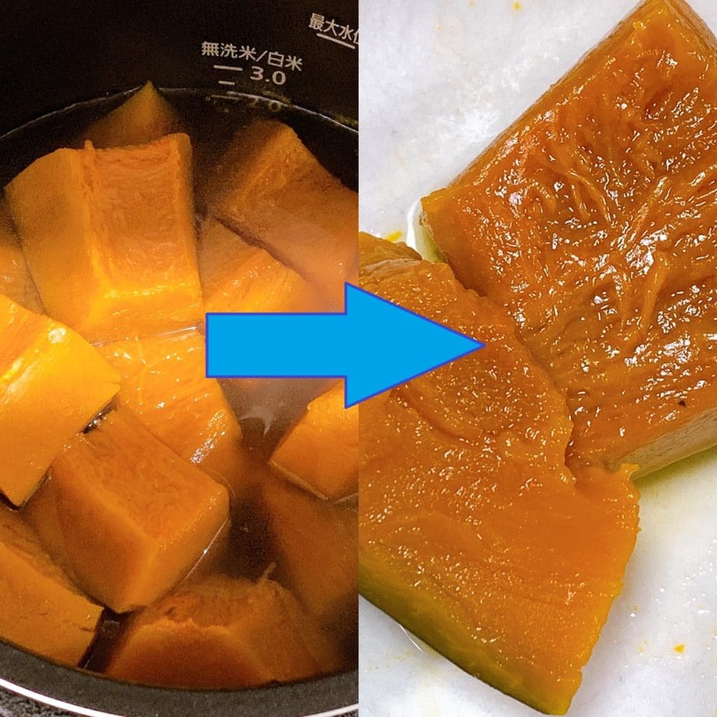 アイリスオーヤマ電気圧力鍋かぼちゃ煮