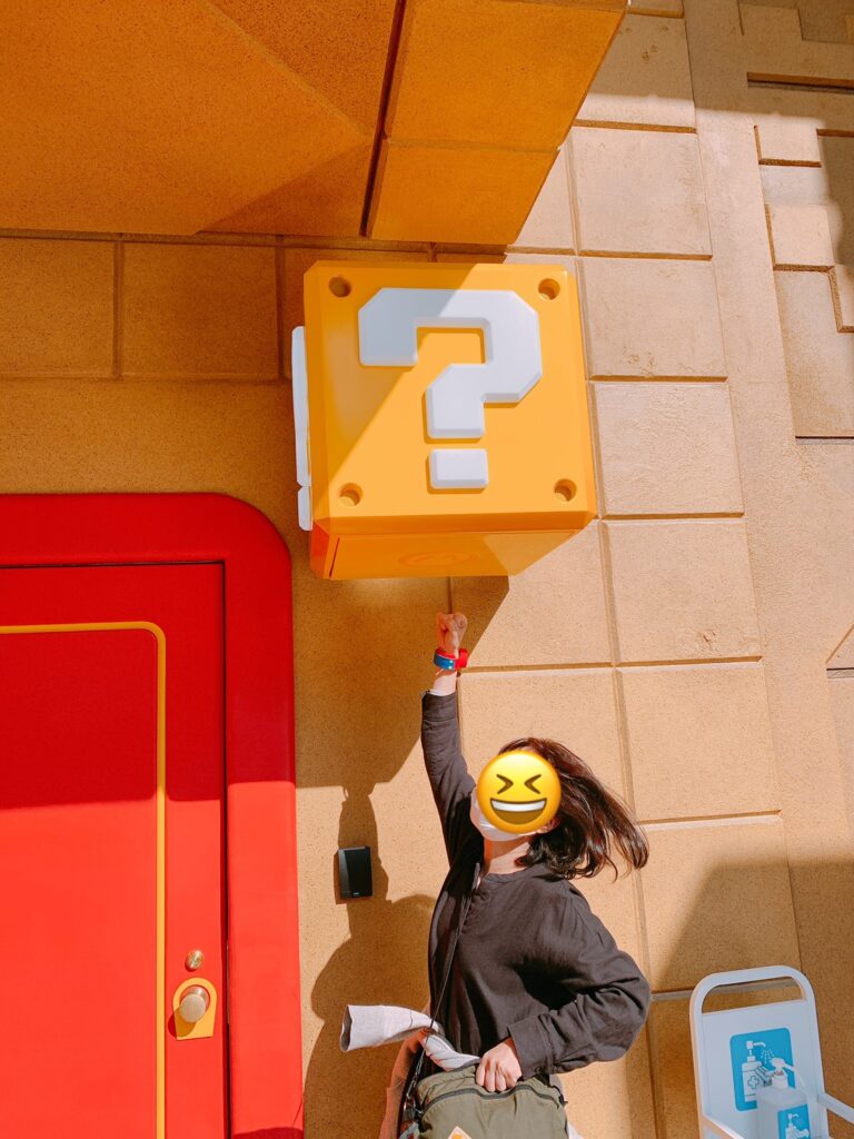 USJにんてんどーワールドパワーアップバンドハテナブロック叩き
